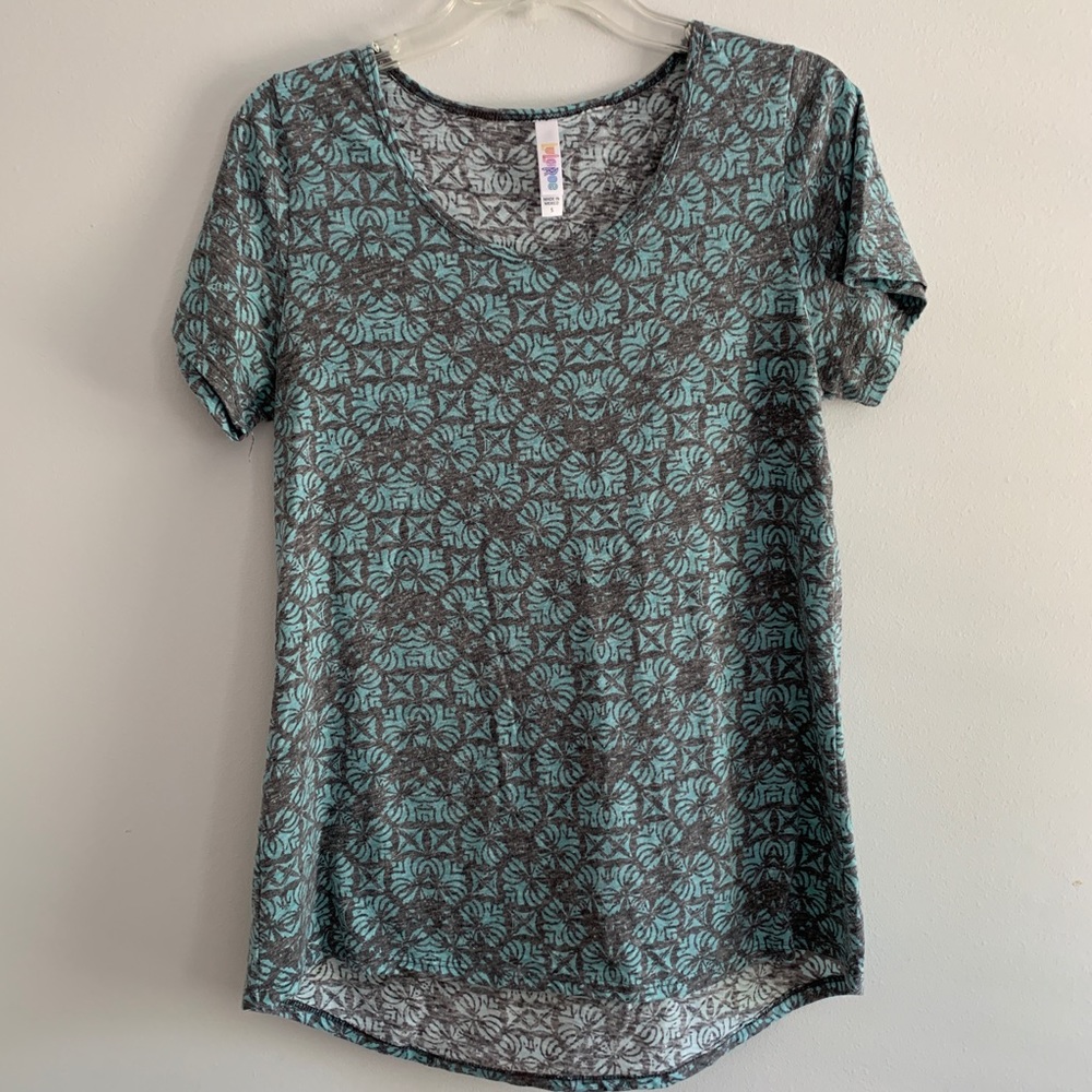 LuLaRoe Classic Tee Mint/Gray
